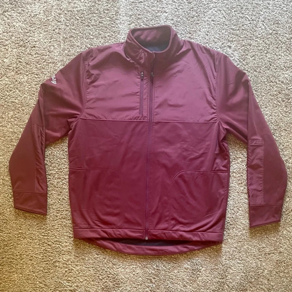 Callaway Weather Series Mens Full Zip Jacket for‎ Men in Burgundy